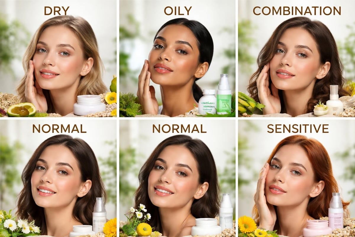 Skin type comparison chart