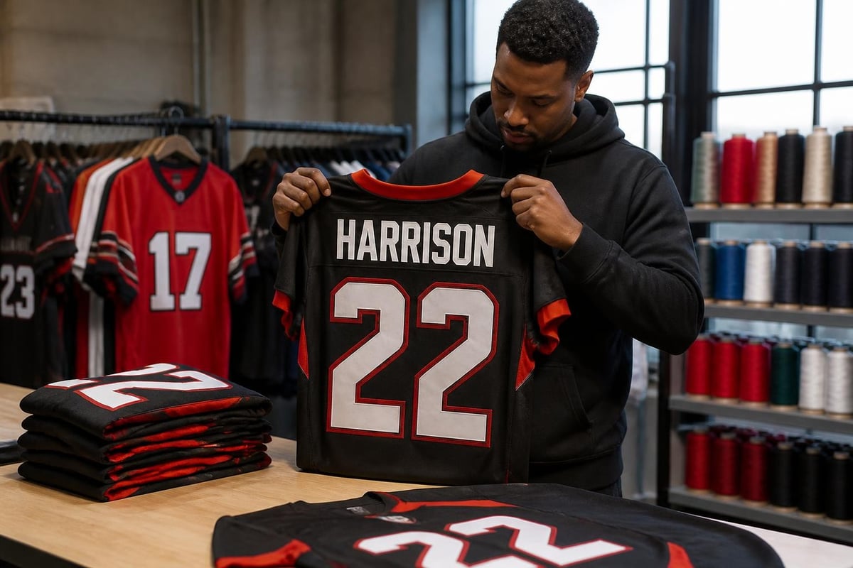 Custom jersey personalization process
