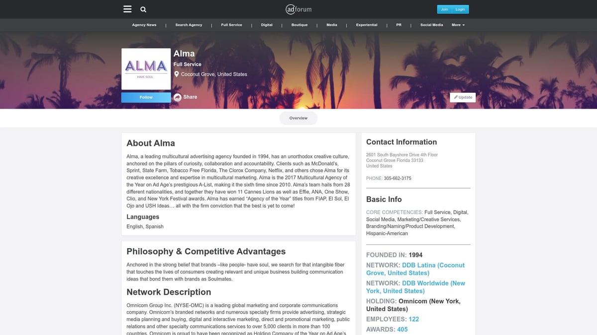 7 Standout Advertising Agency Miami Options for 2026 - Alma