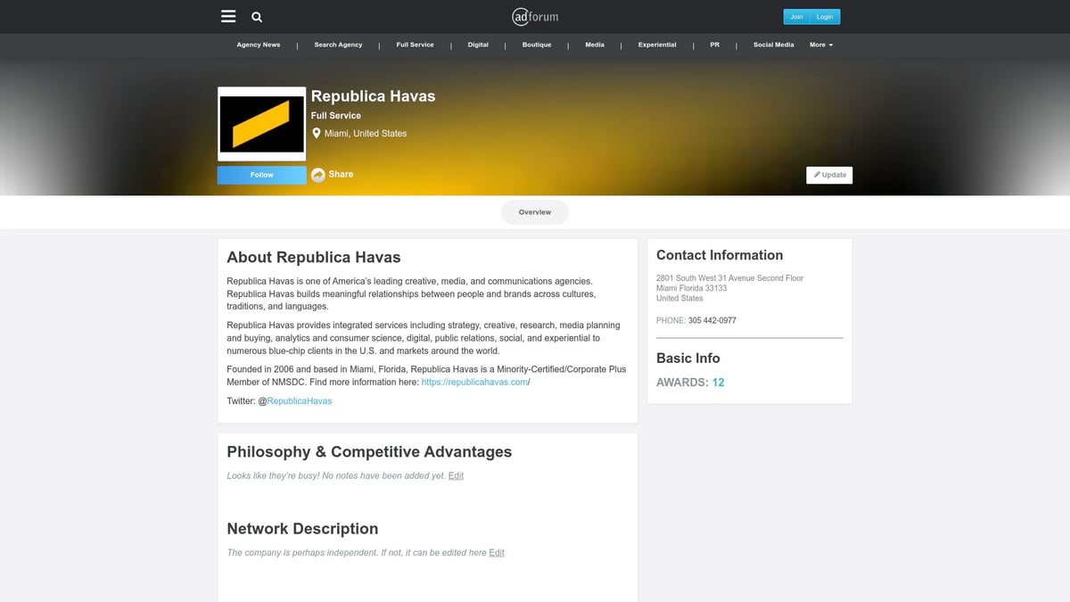 7 Standout Advertising Agency Miami Options for 2026 - Republica Havas