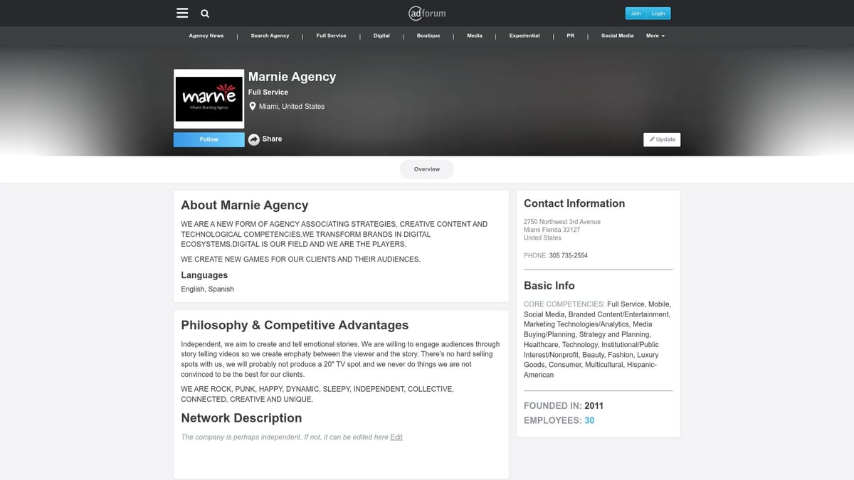 7 Standout Advertising Agency Miami Options for 2026 - Marnie Agency