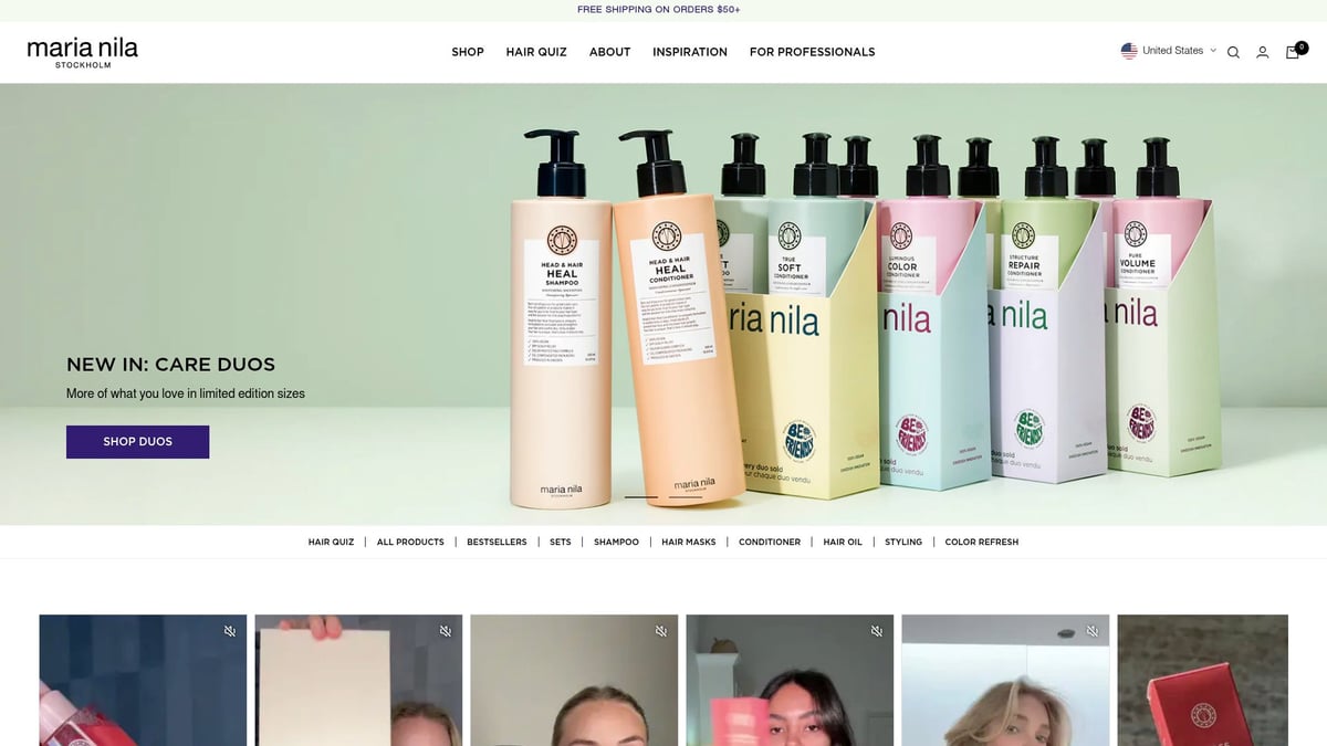 7 Bästa Schampo Utan Parabener För Friskt Hår 2026 - Maria Nila Pure Volume Shampoo (249 kr)