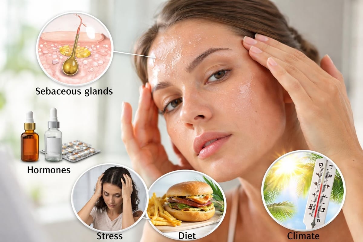 Sebaceous gland activity and factors