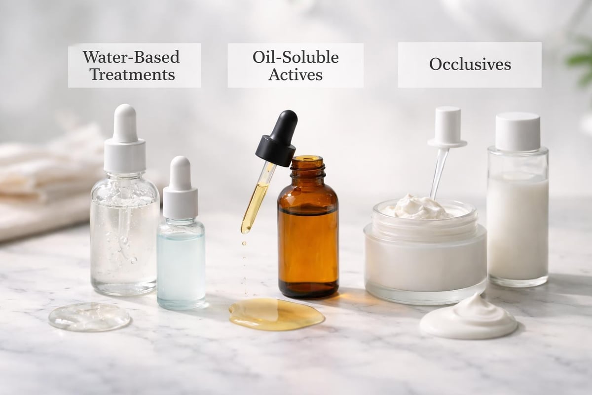 Layering skincare serums