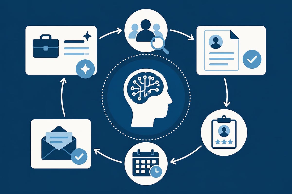 AI recruitment workflow stages