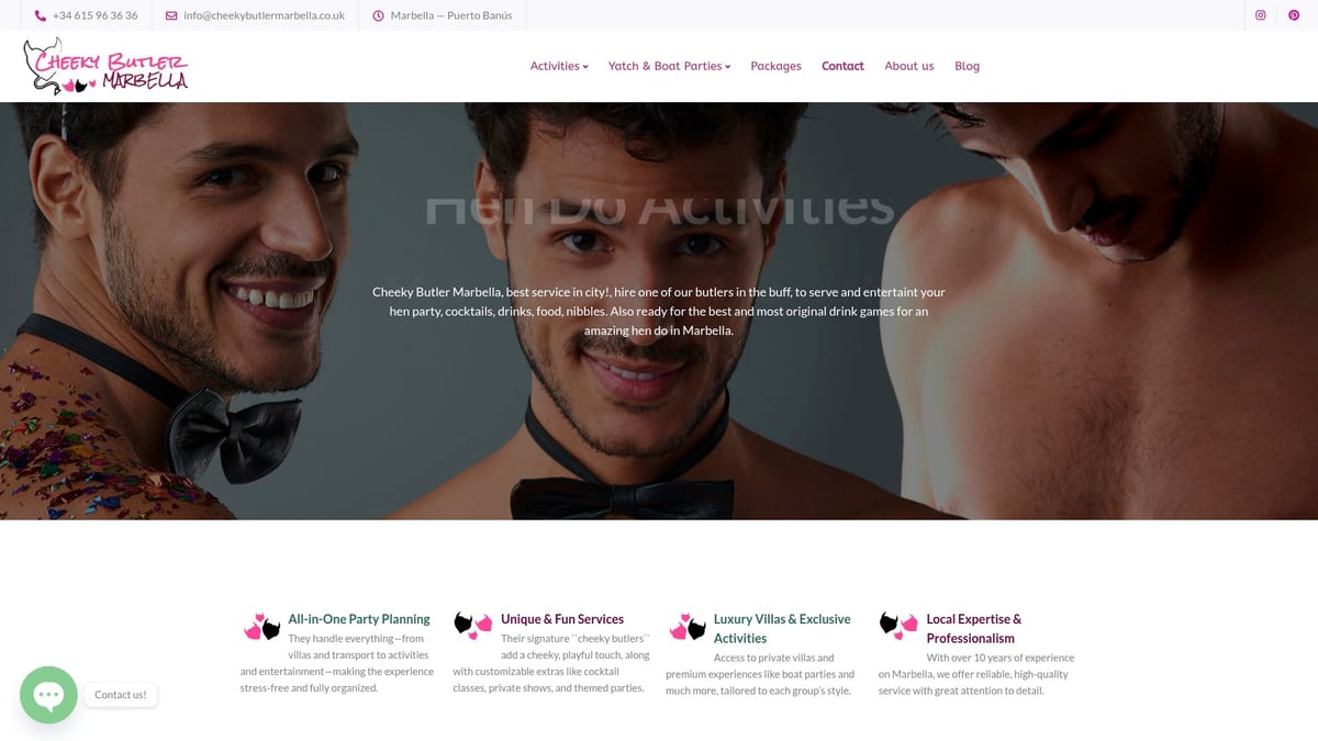 Top 10 Marbella Hen Activities for a Memorable 2026 Weekend - Cheeky Butler Marbella: Signature Hen Party Experiences