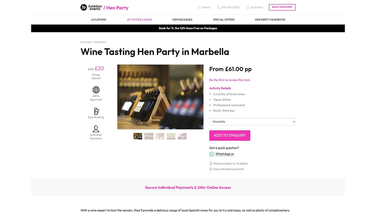 Top 10 Marbella Hen Activities for a Memorable 2026 Weekend - Wine Tasting Experience