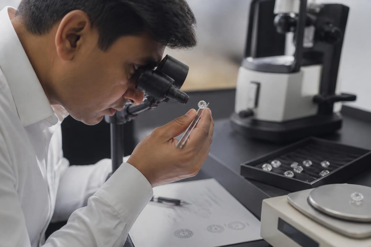 Diamond quality evaluation process