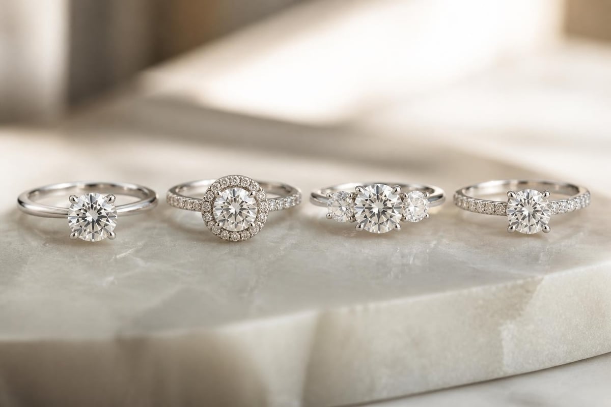 Engagement ring settings comparison