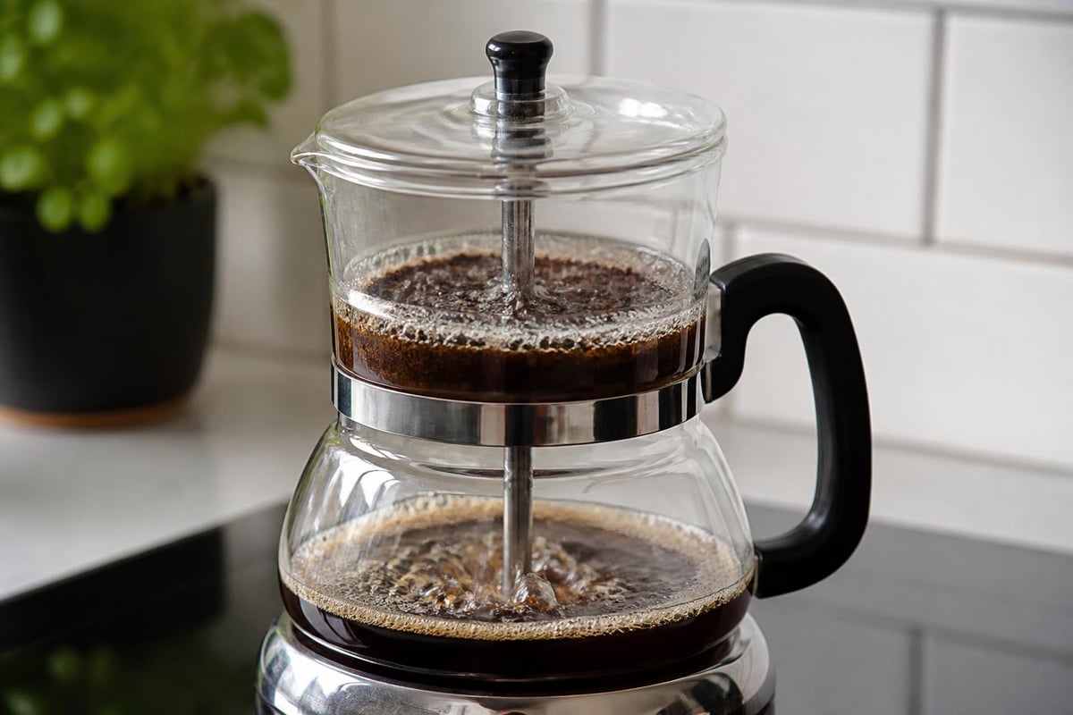 Percolator brewing stages