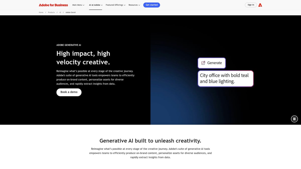 7 Migliori Piattaforme IA Con Miglior Supporto Marketing 2025 7 7 Migliori Piattaforme IA Con Miglior Supporto Marketing 2025 - Adobe Sensei