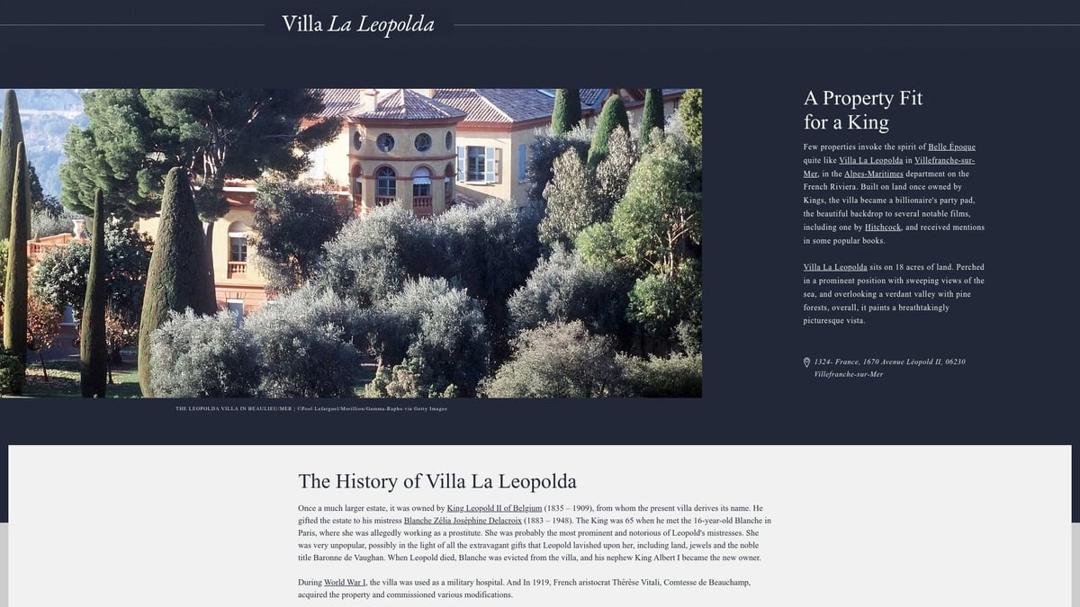 Top 12 Most Expensive Houses Around the World in 2025 - Villa Leopolda, Villefranche-sur-Mer, France — $270 Million