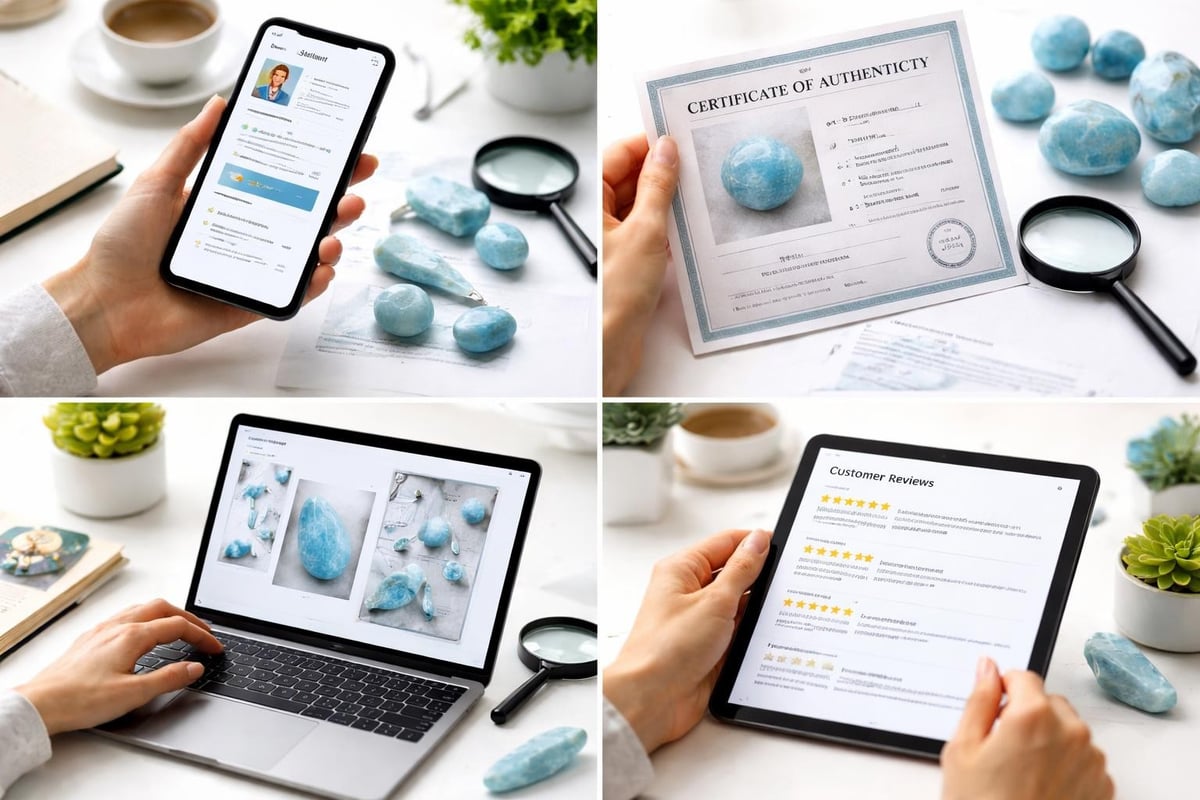 Online larimar shopping checklist
