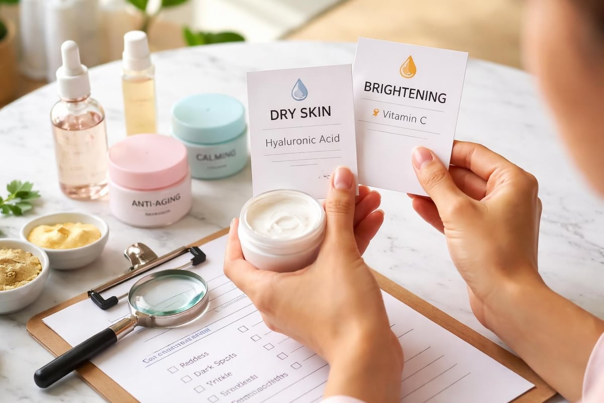 Matching skin types to cream formulations