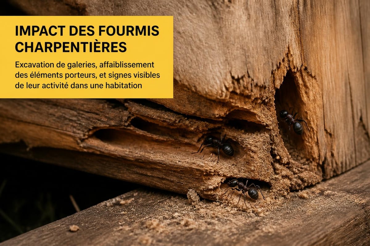 Dommages fourmis charpentières
