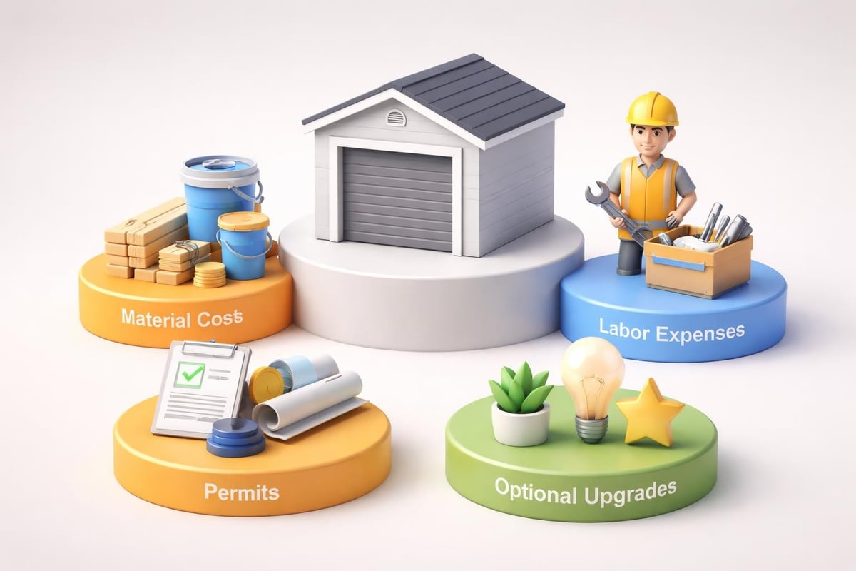 Cost components for garage conversion