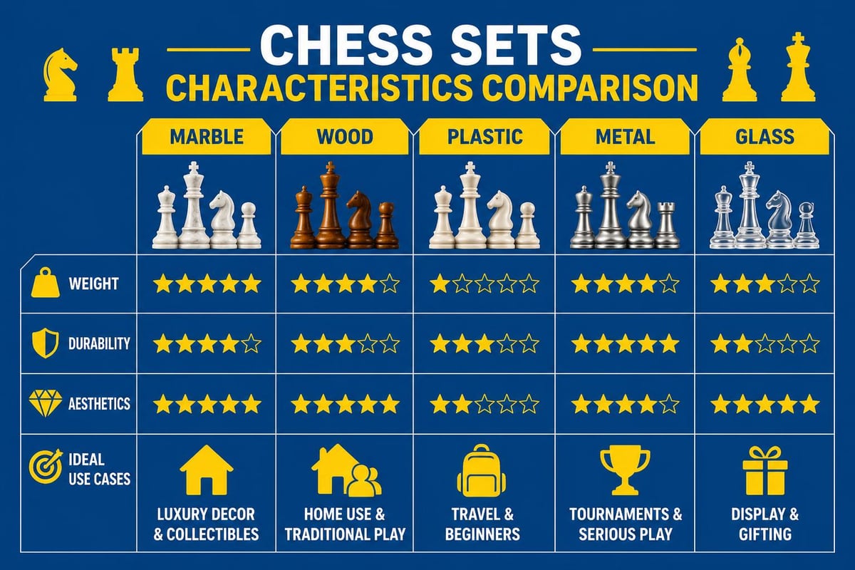Chess set materials comparison