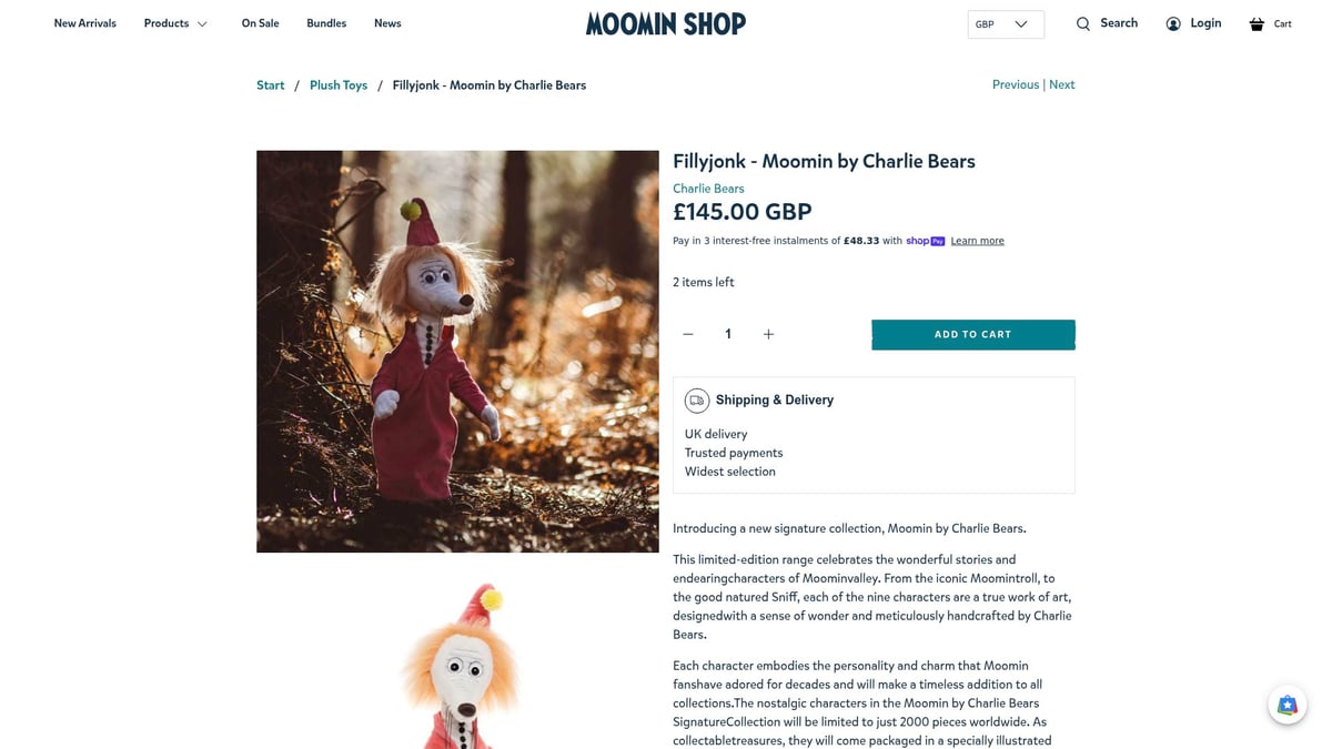 Top 8 Plush UK Finds You’ll Love in 2026 - Fillyjonk - Moomin by Charlie Bears