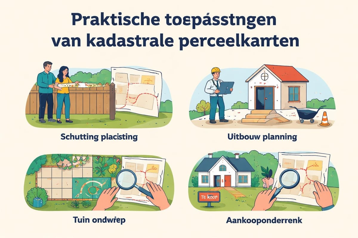 Perceelkaart gebruik scenario's