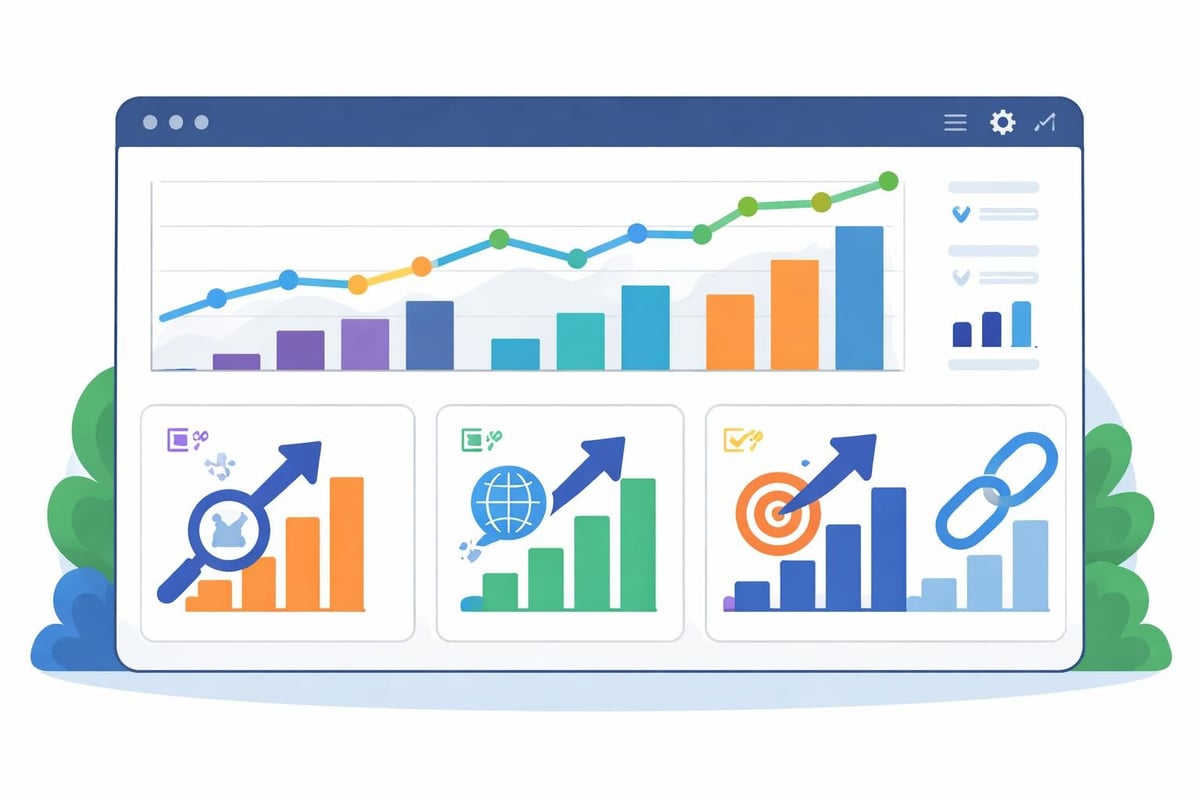 SEO performance dashboard