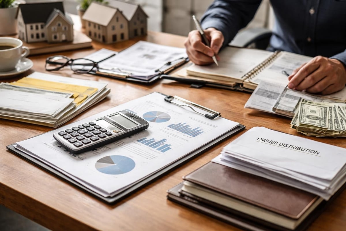 Property management financial workflow