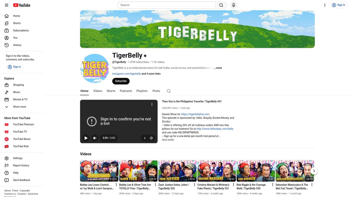 Top 12 Best Podcasts on YouTube to Stream in 2026 - TigerBelly