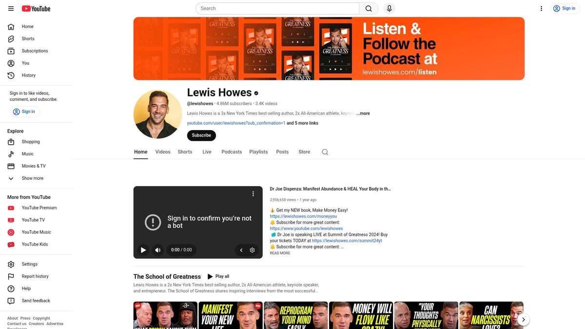 Top 12 Best Podcasts on YouTube to Stream in 2026 - The School of Greatness