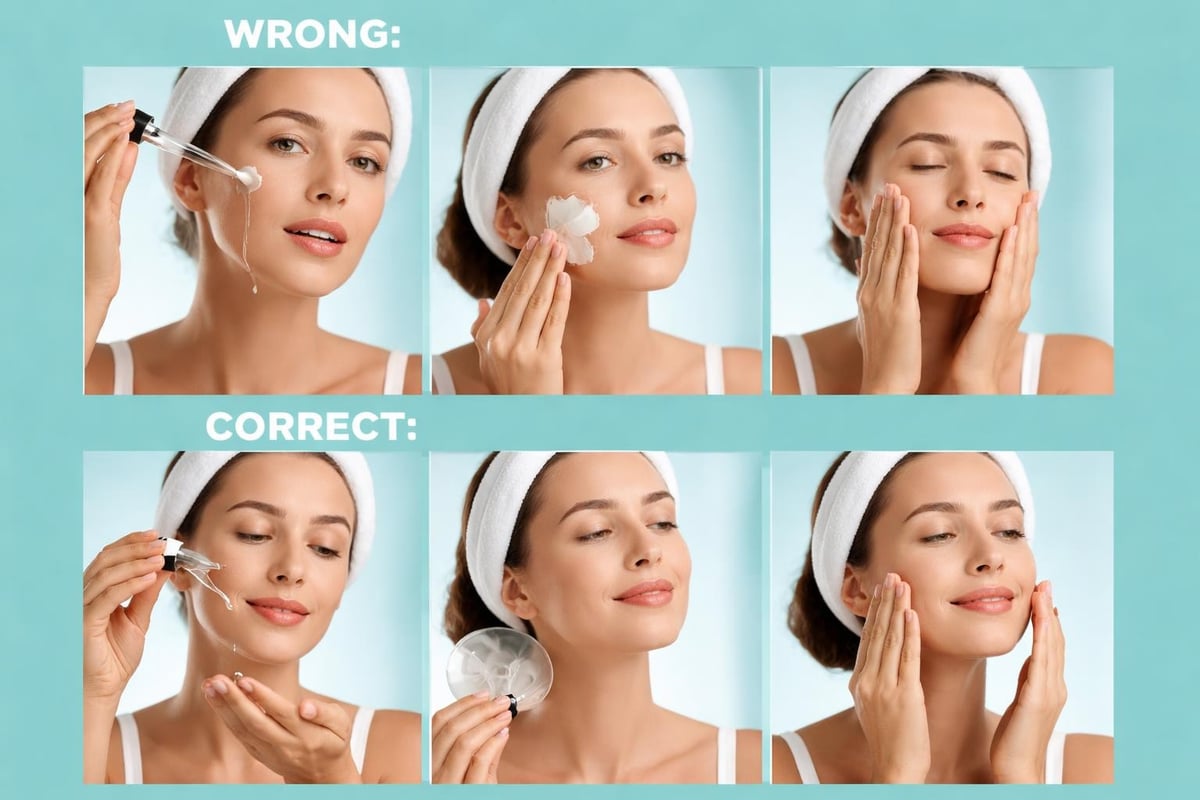 Serum application mistakes