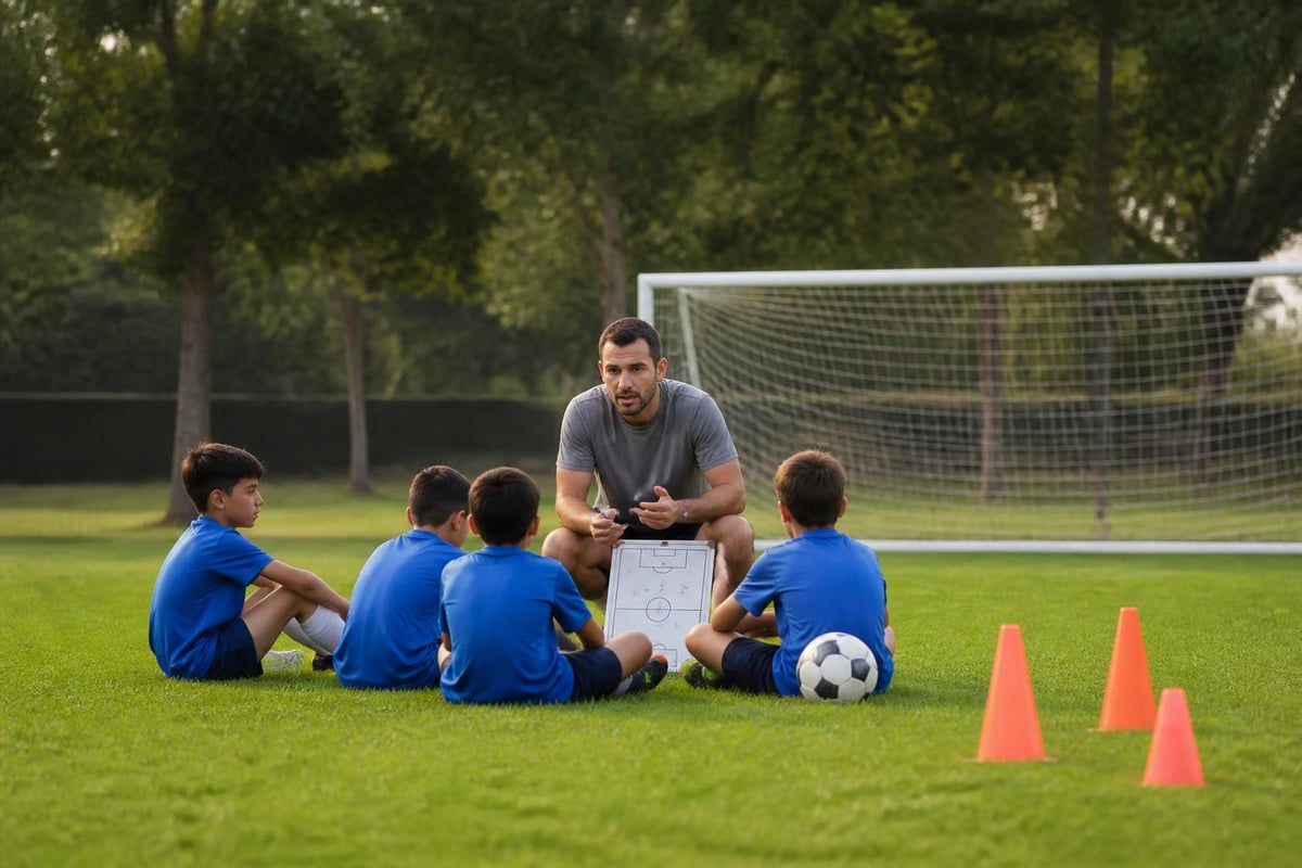 Youth soccer training session structure