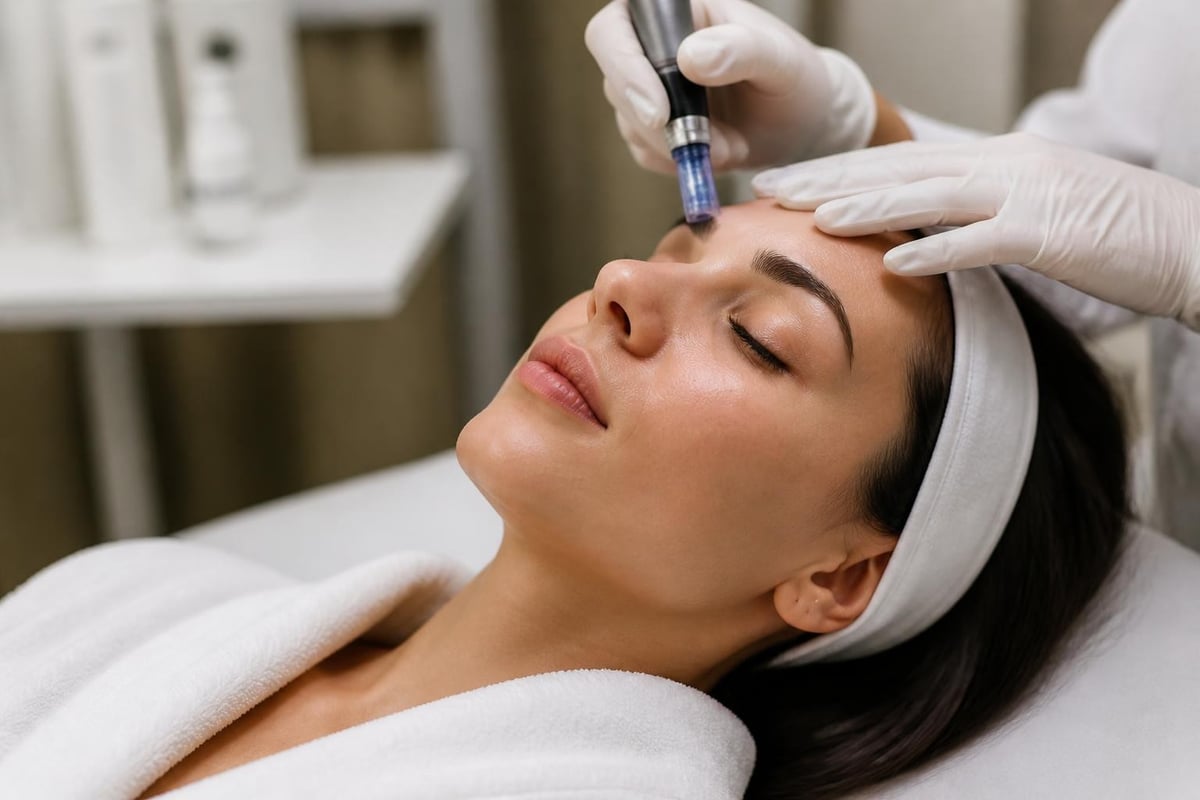 Microneedling depth settings