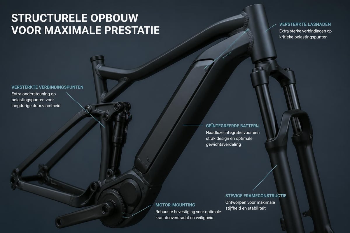 E-bike frame constructie