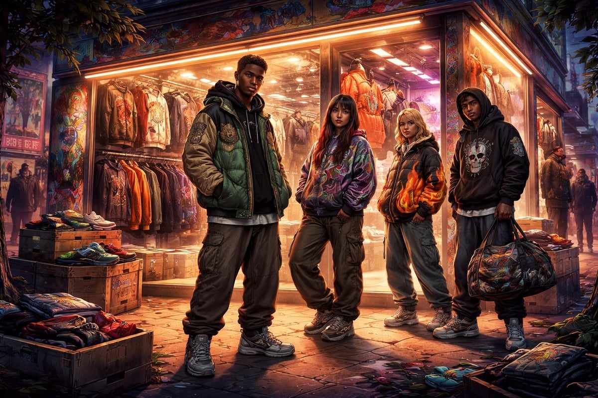 Streetwear brand identity elements