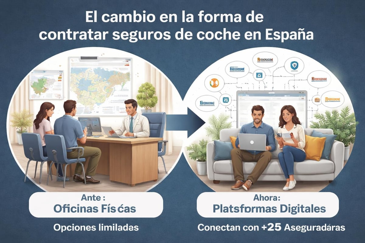 Comparación entre seguros tradicionales y digitales
