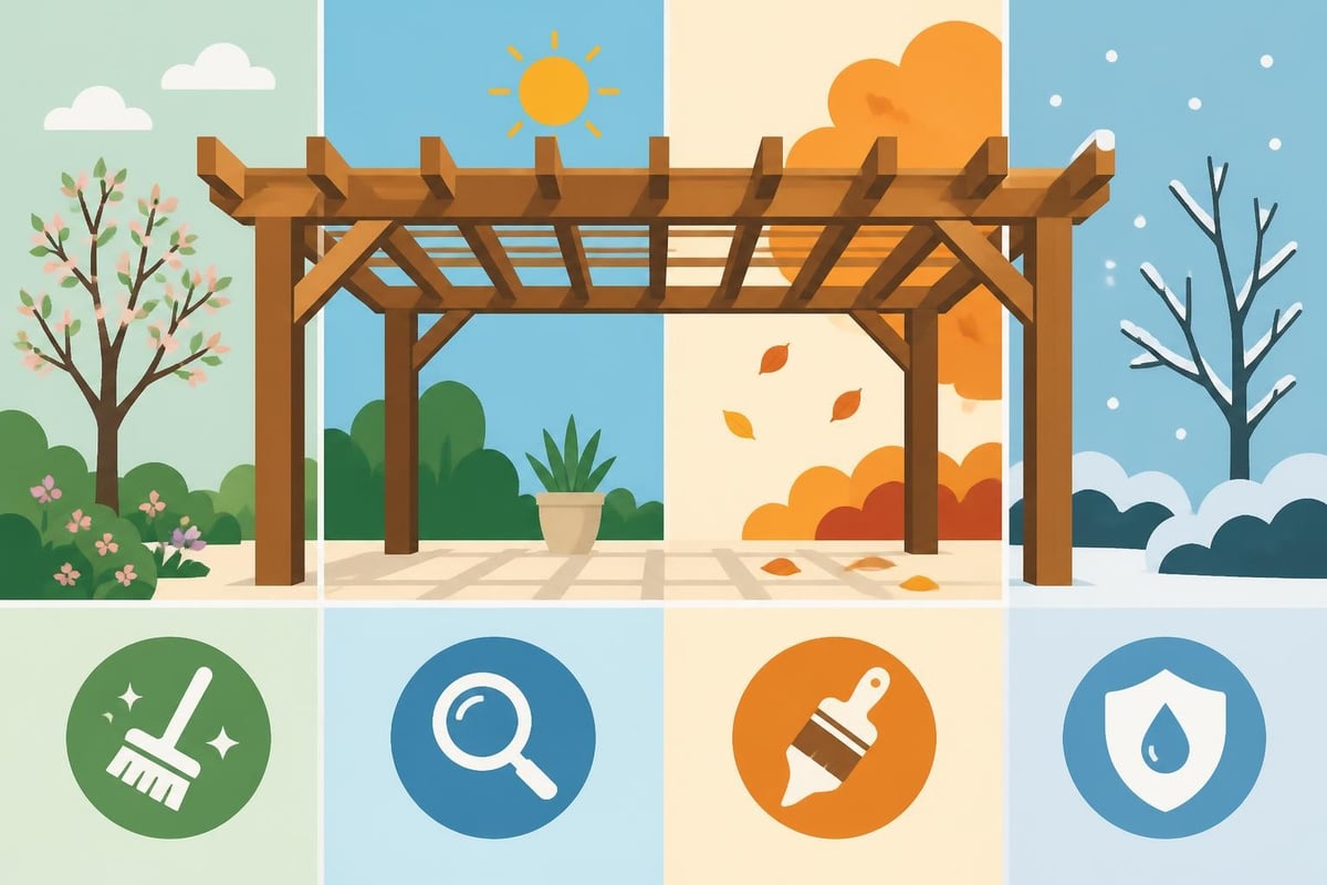Pergola maintenance tasks