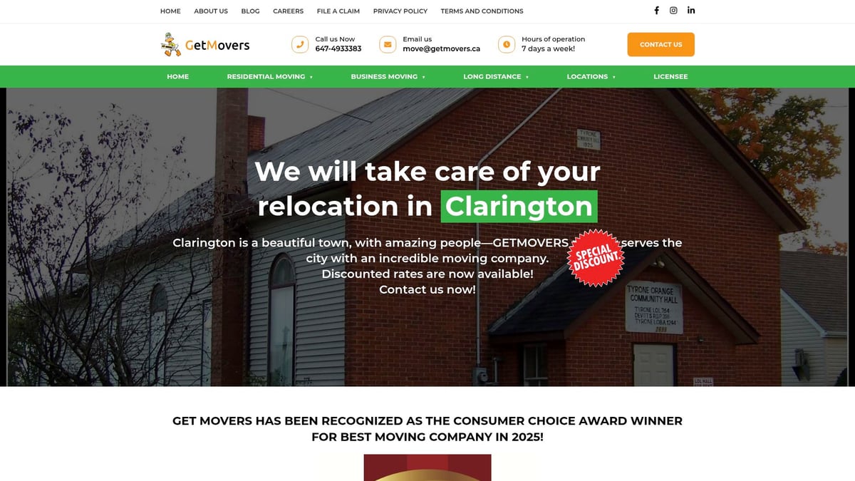 7 Best Local Moving Companies In Clarington for 2026 - Get Movers Clarington