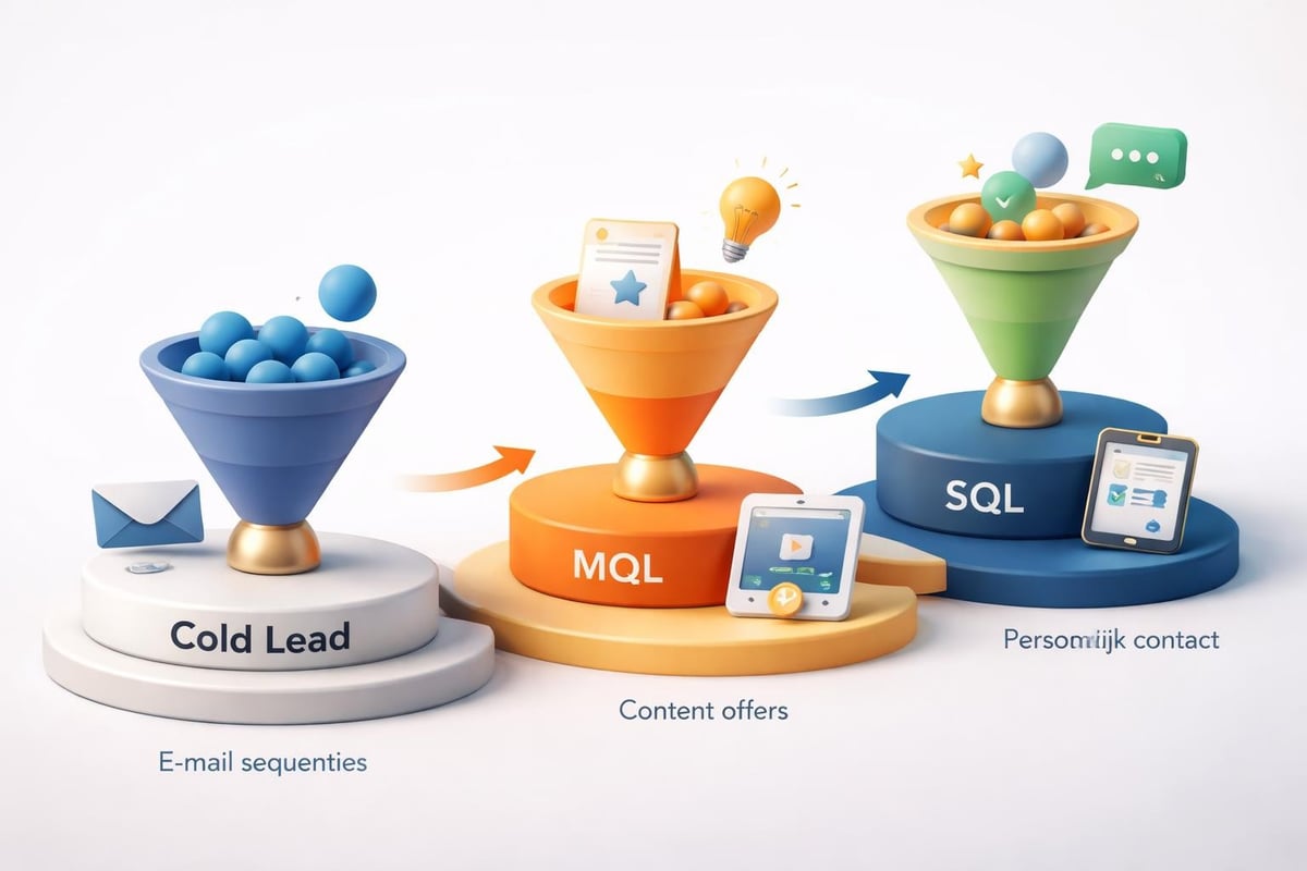 Lead nurturing funnel