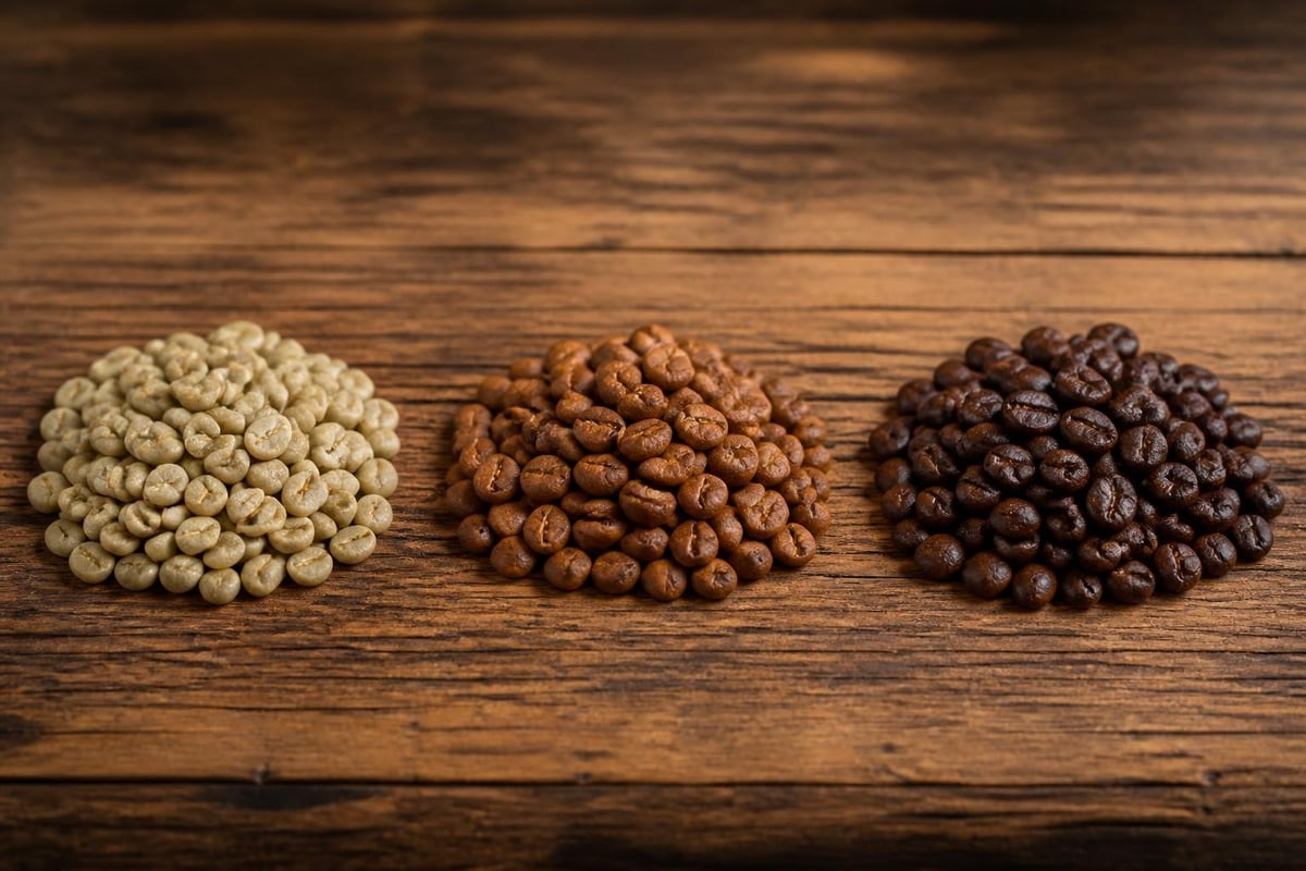 Phases de torréfaction du café