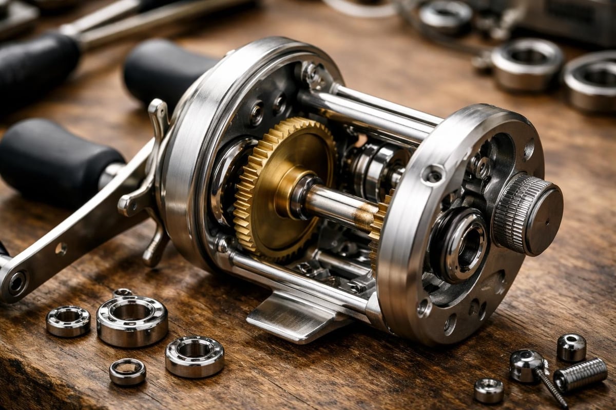 Shimano Calcutta internal mechanics