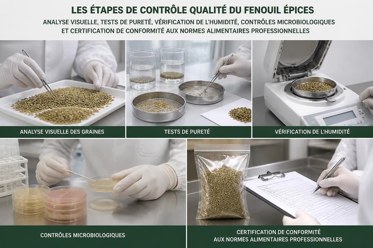 Contrôle qualité fenouil