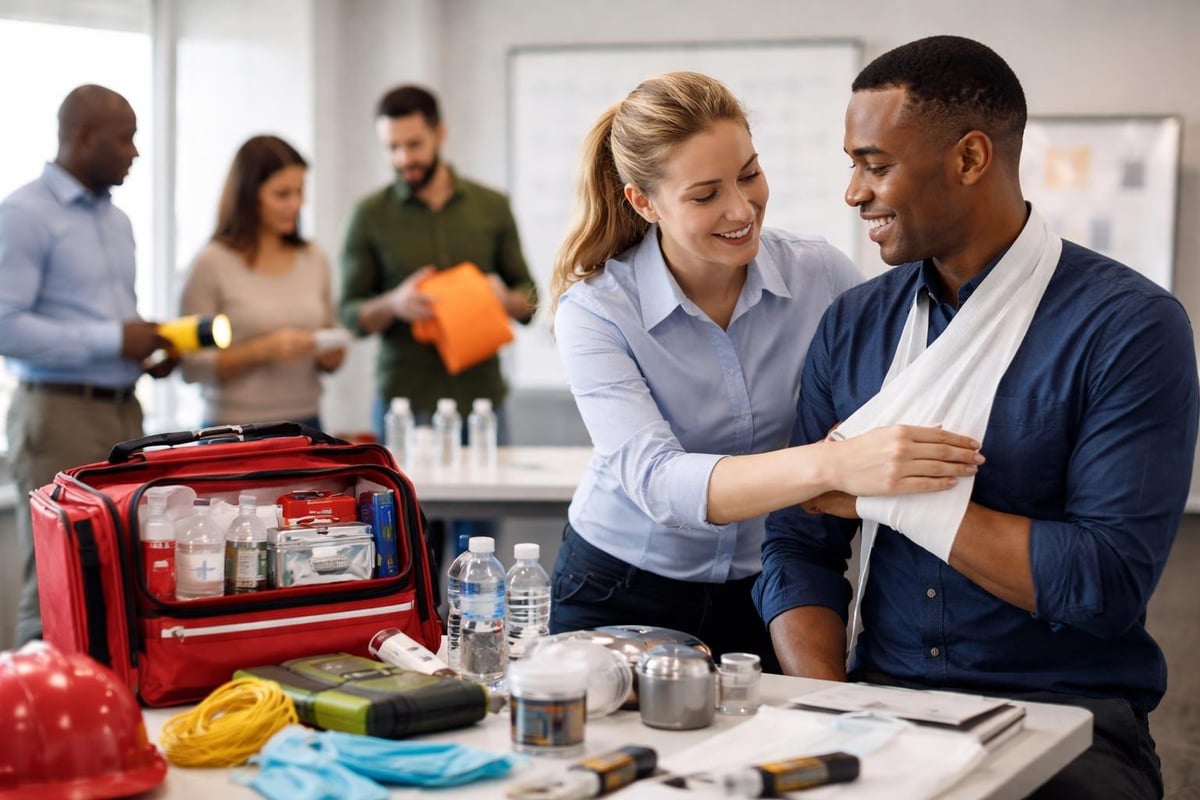 Emergency kit training implementation