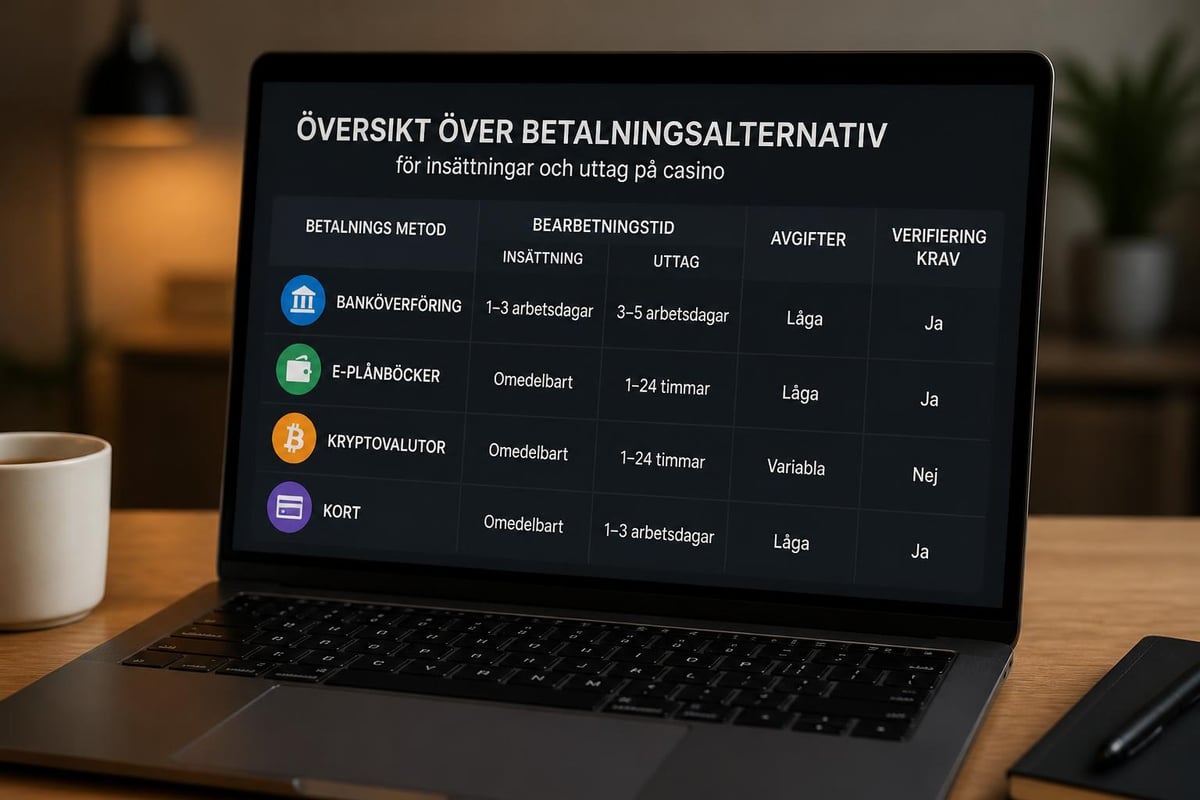 Payment methods comparison for international casinos