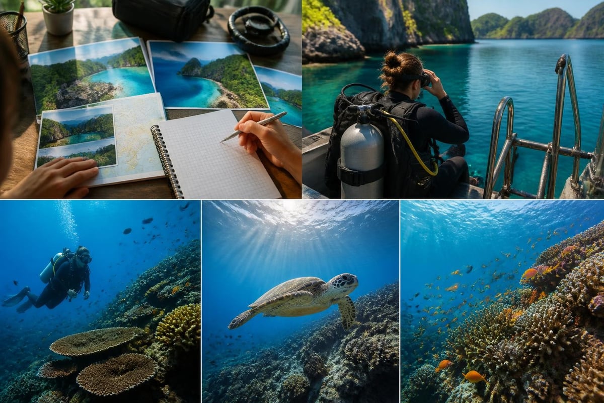 Dive trip planning decision tree