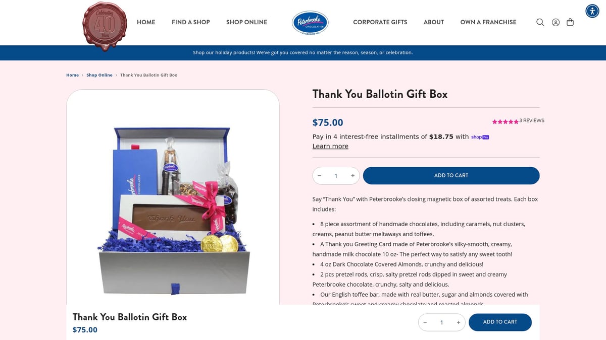 7 Creative Box Thank You Ideas to Show Appreciation in 2026 - Thank You Ballotin Gift Box – Peterbrooke Chocolatier