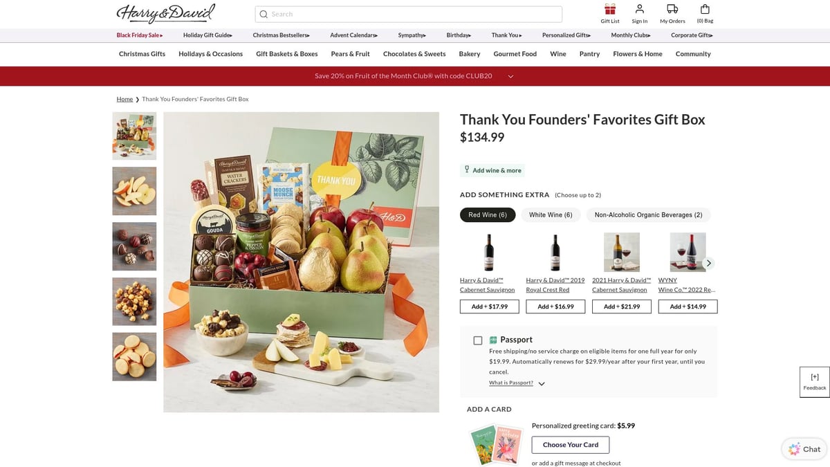 7 Creative Box Thank You Ideas to Show Appreciation in 2026 - Thank You Founders’ Favorites Gift Box – Harry & David