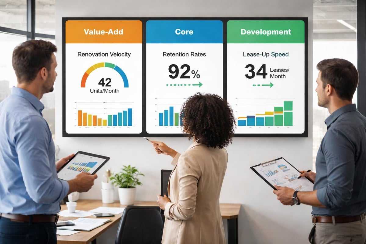 Customized KPI tracking for multifamily operators
