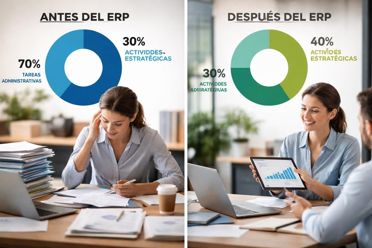 Impacto del ERP en productividad