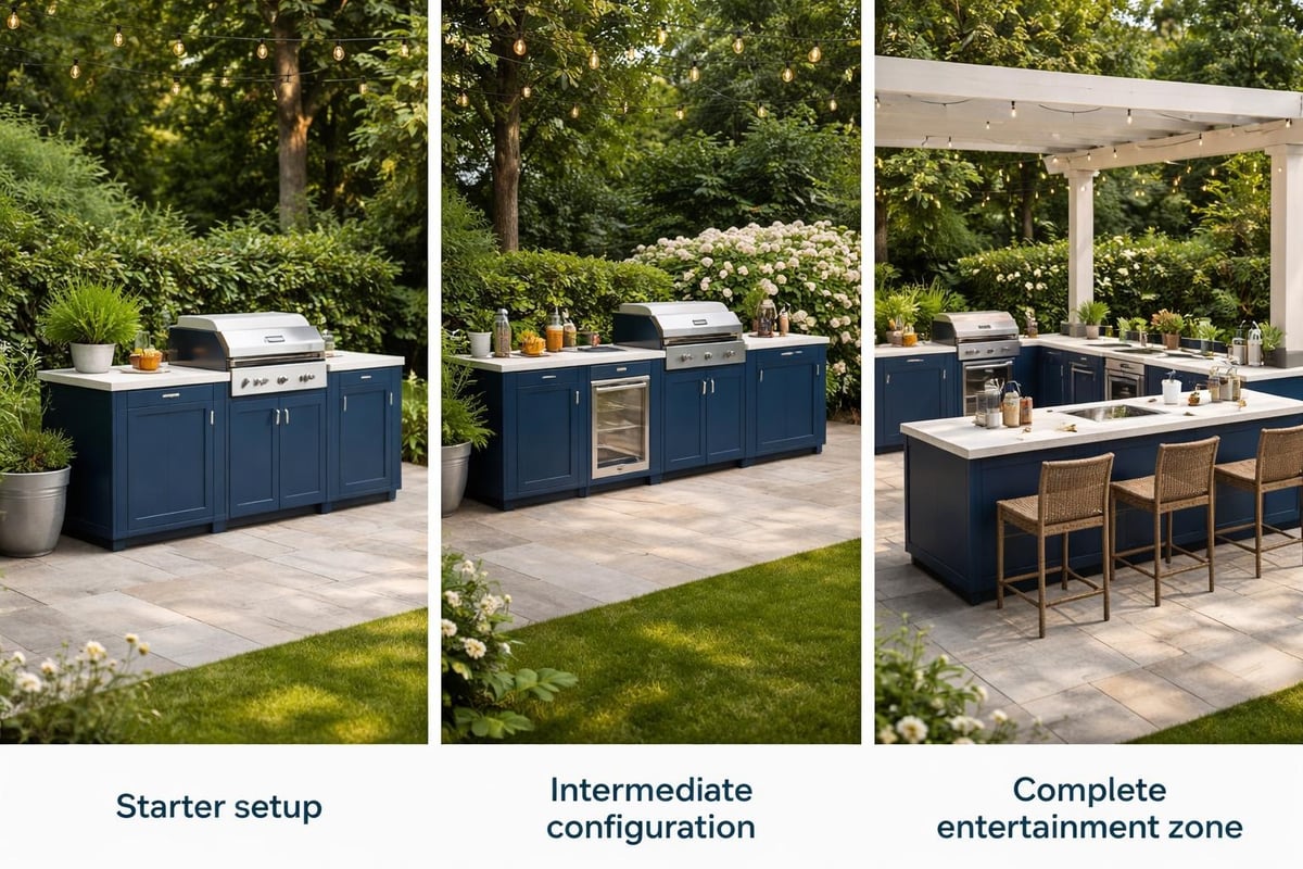 Modular outdoor kitchen furniture growth