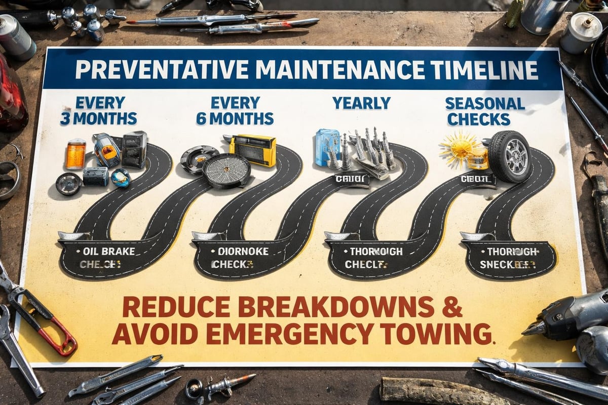 Vehicle maintenance prevention schedule