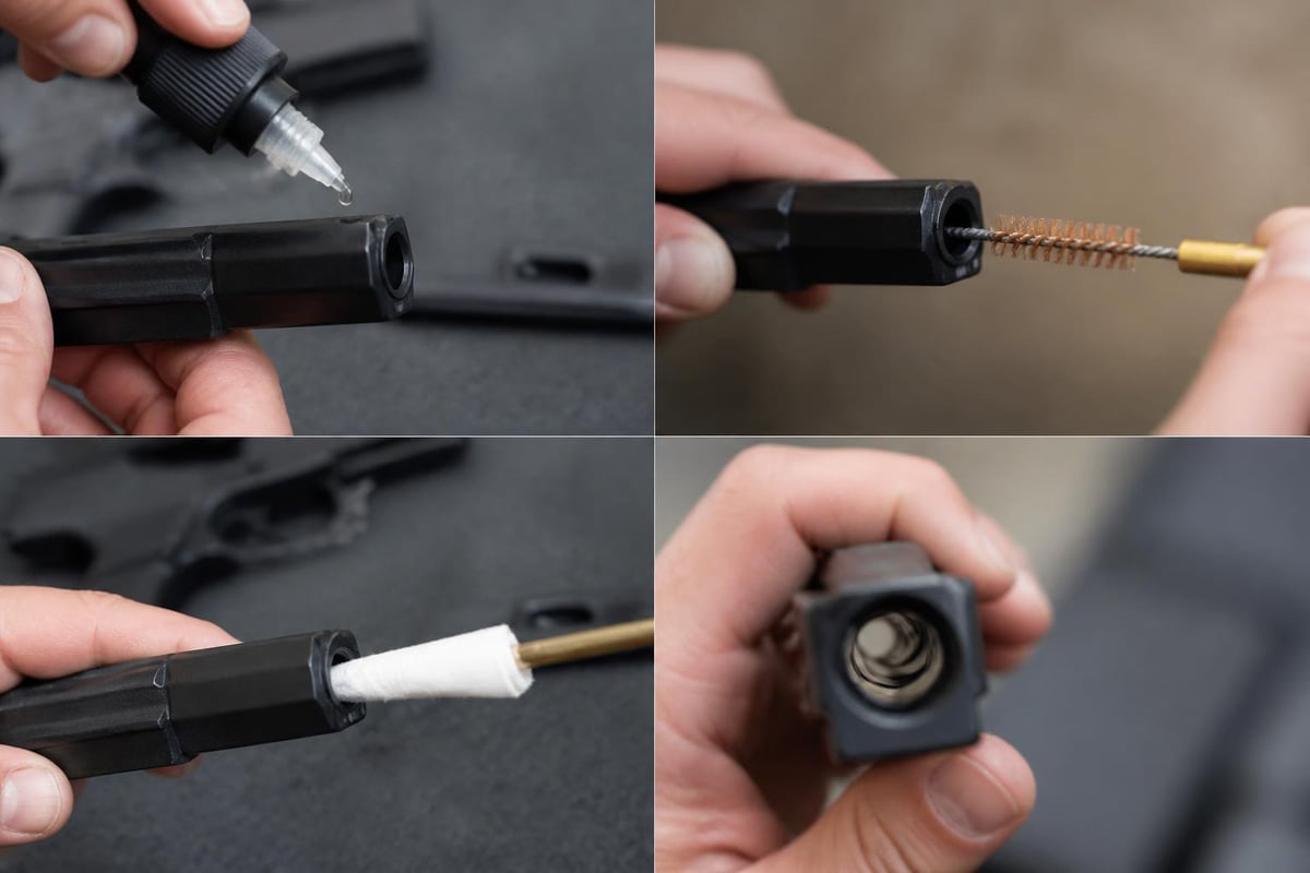Glock barrel cleaning process