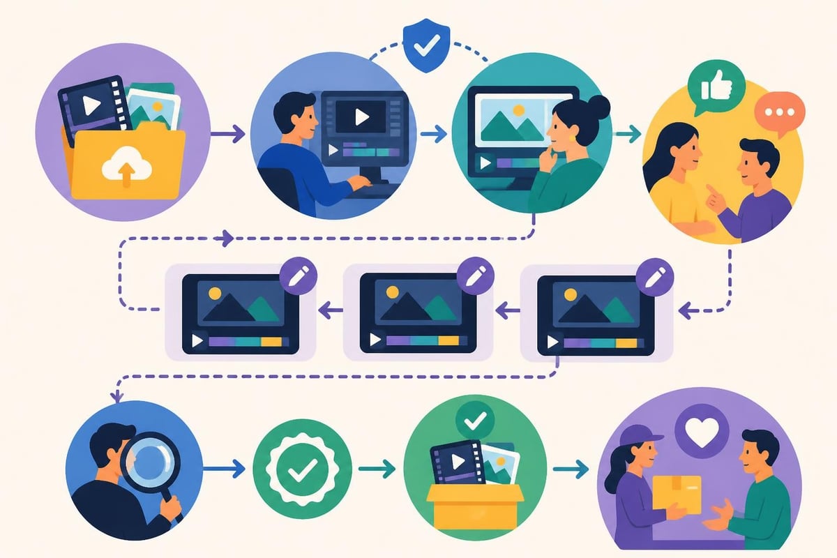 Video editing project workflow